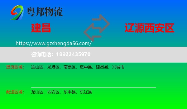 建昌县到西安区物流专线
