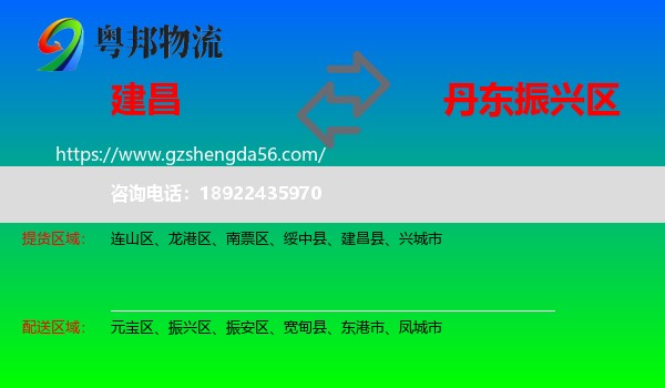 建昌县到振兴区物流专线