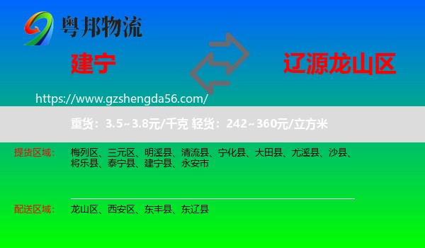 建宁县到龙山区物流专线