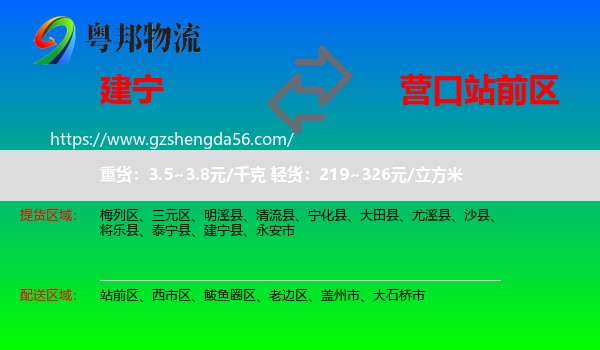建宁县到站前区物流专线