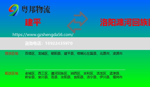 建平县到瀍河回族区物流专线