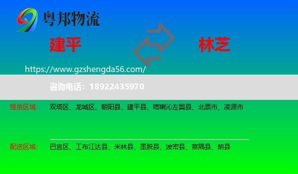 建平县到林芝物流专线