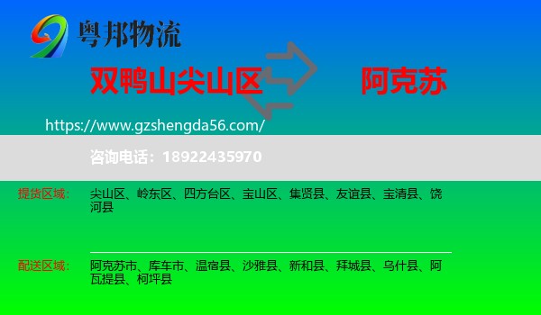 尖山区到阿克苏物流专线