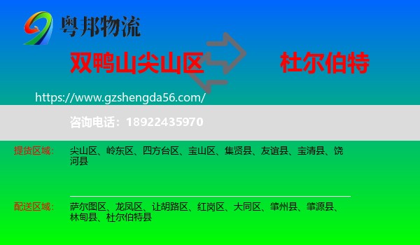 尖山区到杜尔伯特县物流专线
