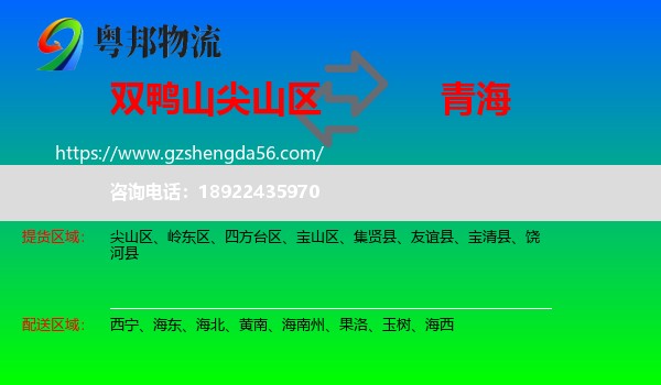 尖山区到青海物流专线