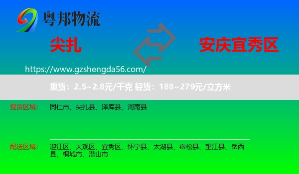 尖扎县到宜秀区物流专线
