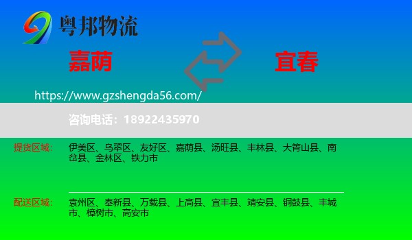 嘉荫县到宜春物流