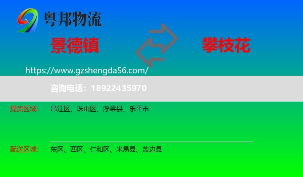 景德镇到攀枝花物流