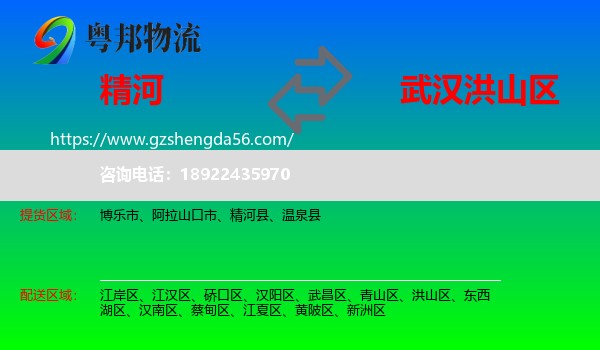 精河县到洪山区物流专线