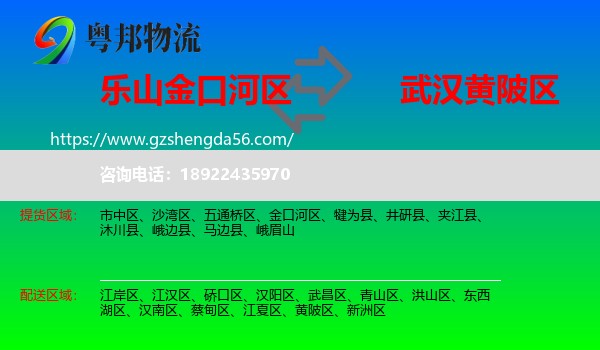 金口河区到黄陂区物流专线