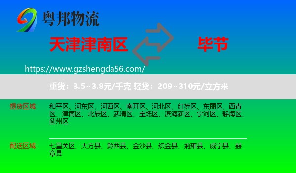 津南区到毕节物流