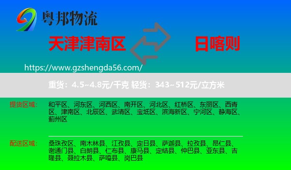 津南区到日喀则物流
