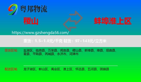 稷山县到淮上区物流专线