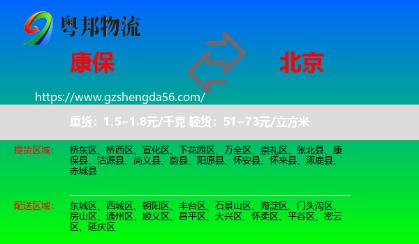 康保县到北京专线