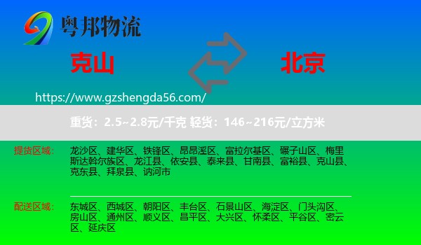 克山县到北京专线
