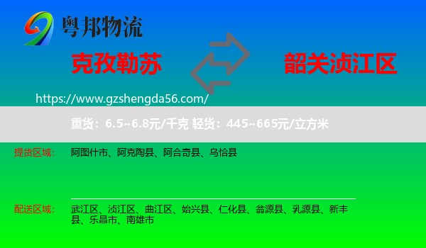 克孜勒苏到浈江区物流专线