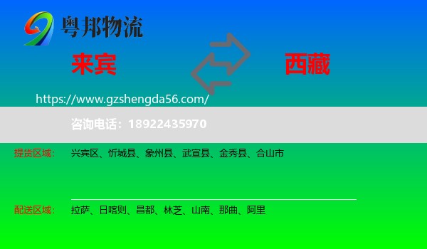 来宾到西藏物流