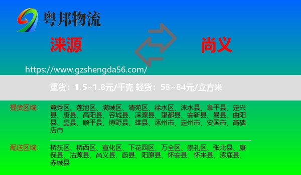 涞源县到尚义县物流专线