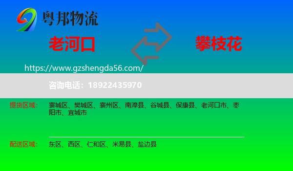 老河口市到攀枝花物流专线