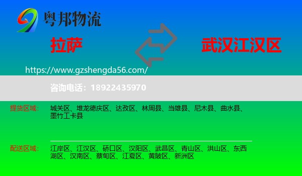 拉萨到江汉区物流专线