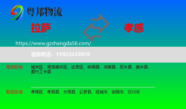 拉萨到孝感物流专线