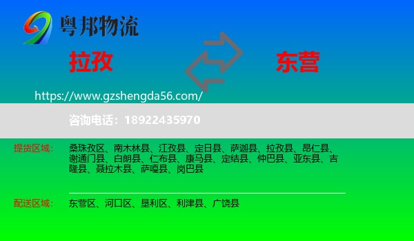 拉孜县到东营物流