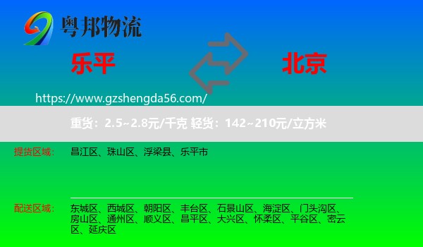 乐平市到北京专线