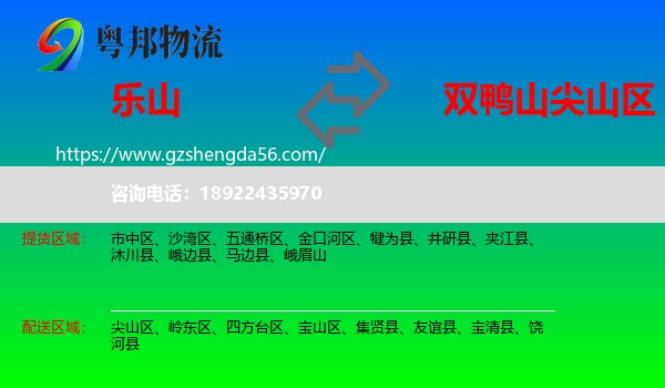 乐山到尖山区物流专线