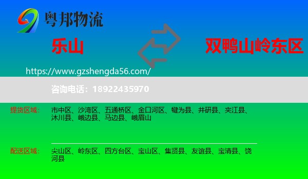 乐山到岭东区物流专线