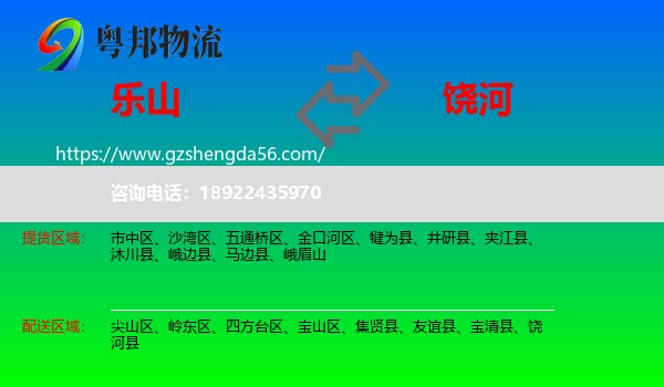 乐山到饶河县物流专线