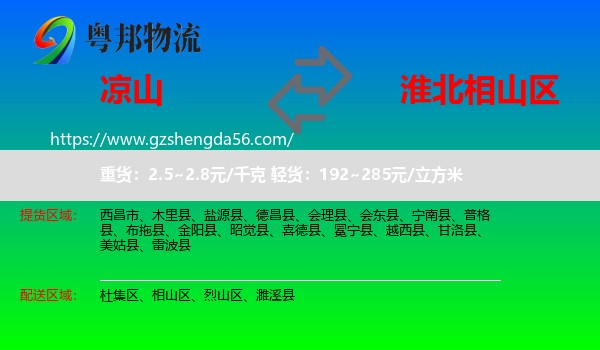 凉山到相山区物流专线