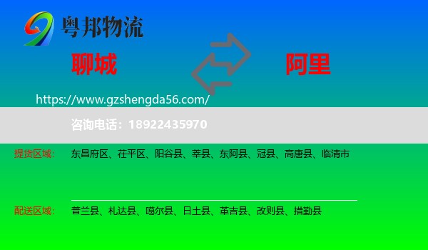 聊城到阿里物流