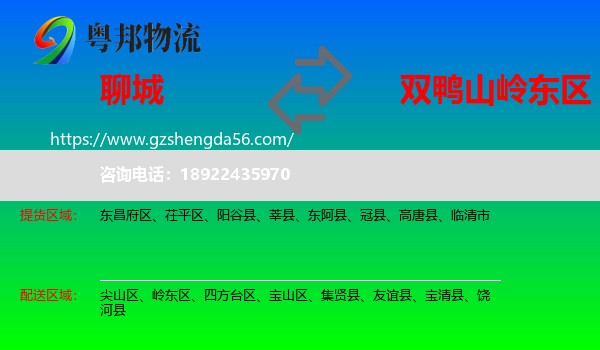 聊城到岭东区物流专线