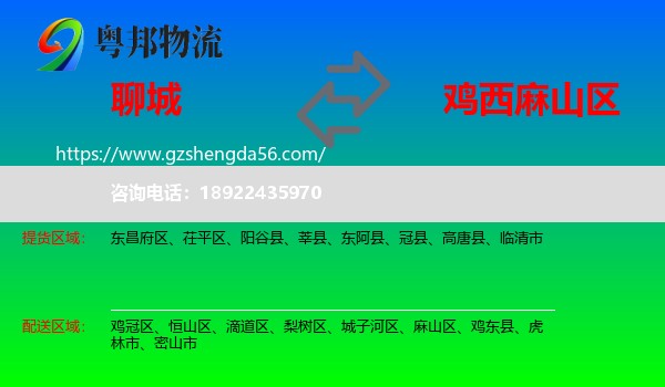 聊城到麻山区物流专线