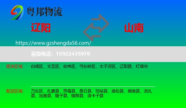 辽阳到山南物流专线