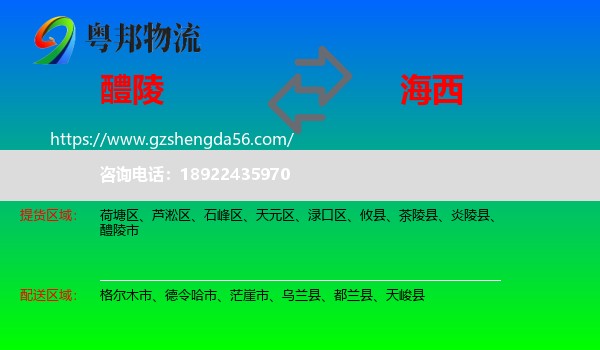 醴陵市到海西物流专线
