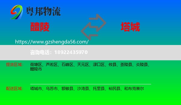 醴陵市到塔城物流专线