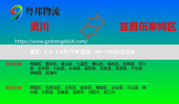 灵川县到伍家岗区物流专线