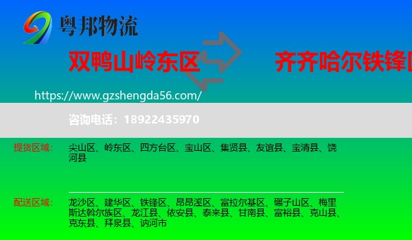 岭东区到铁锋区物流专线