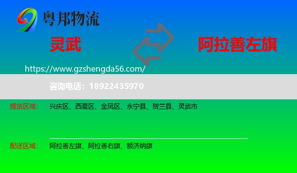 灵武市到阿拉善左旗物流专线