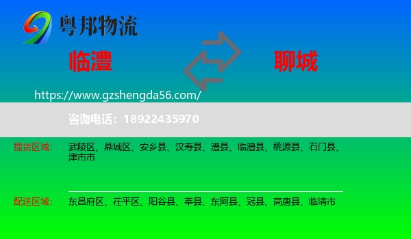 临澧县到聊城物流