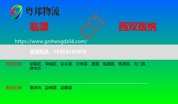 临澧县到西双版纳物流