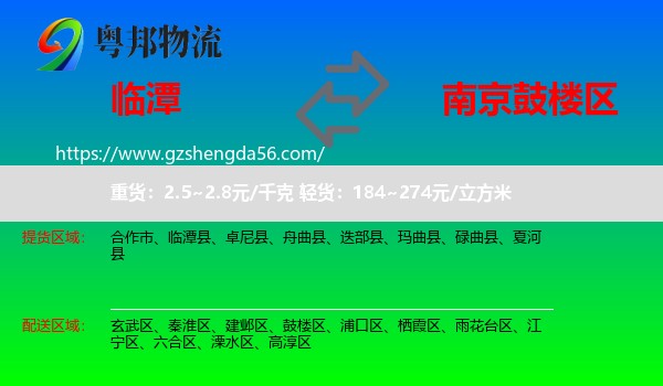 临潭县到鼓楼区物流专线