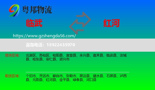 临武县到红河物流