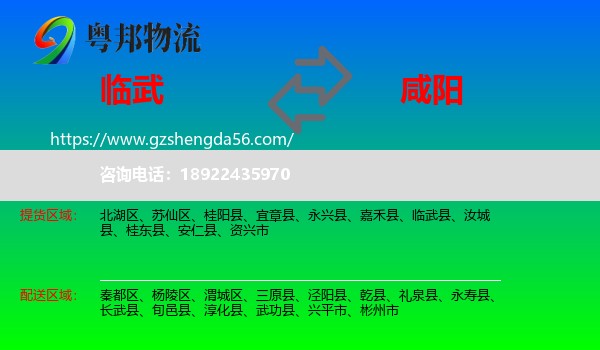 临武县到咸阳物流