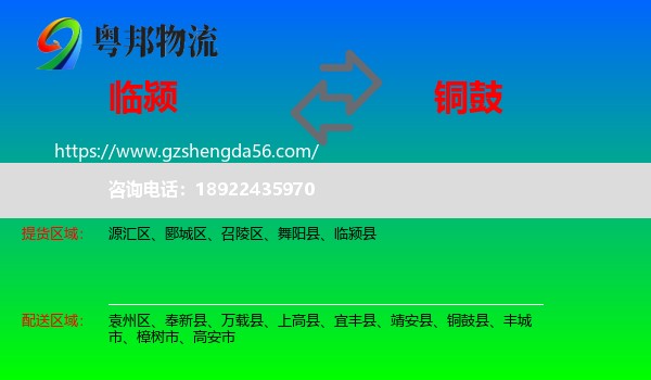 临颍县到铜鼓县物流专线