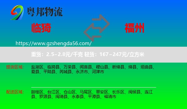 临猗县到福州专线