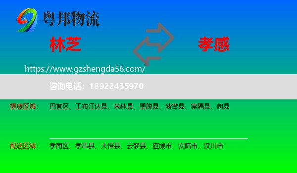 林芝到孝感物流