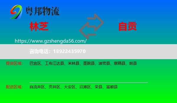 林芝到自贡物流