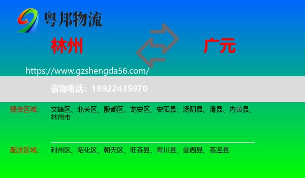 林州市到广元物流